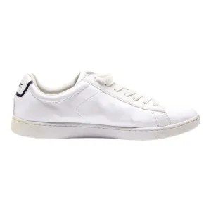 LACOSTE Sneaker Trainers White Leather Mens UK 10.5