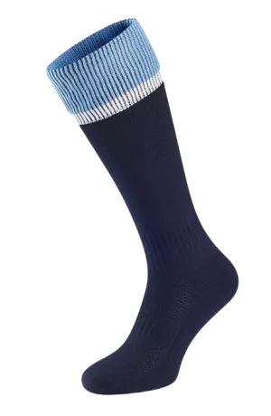 TIPPED SPORTS SOCKS - NAVY/SKY