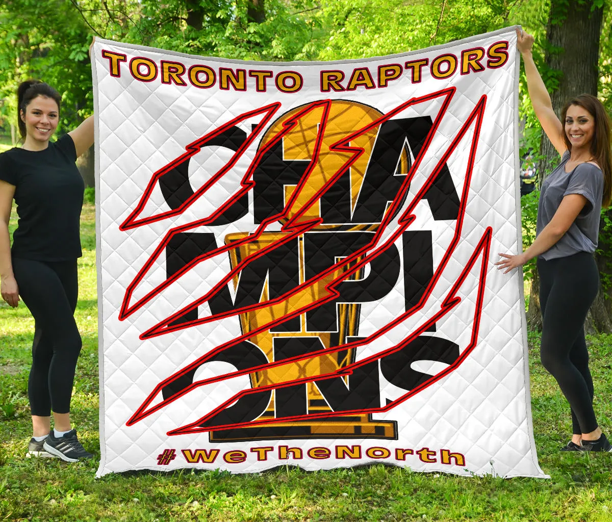 Toronto Raptors Premium Quilt White