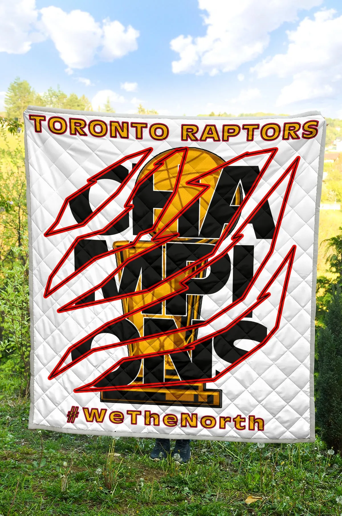 Toronto Raptors Premium Quilt White