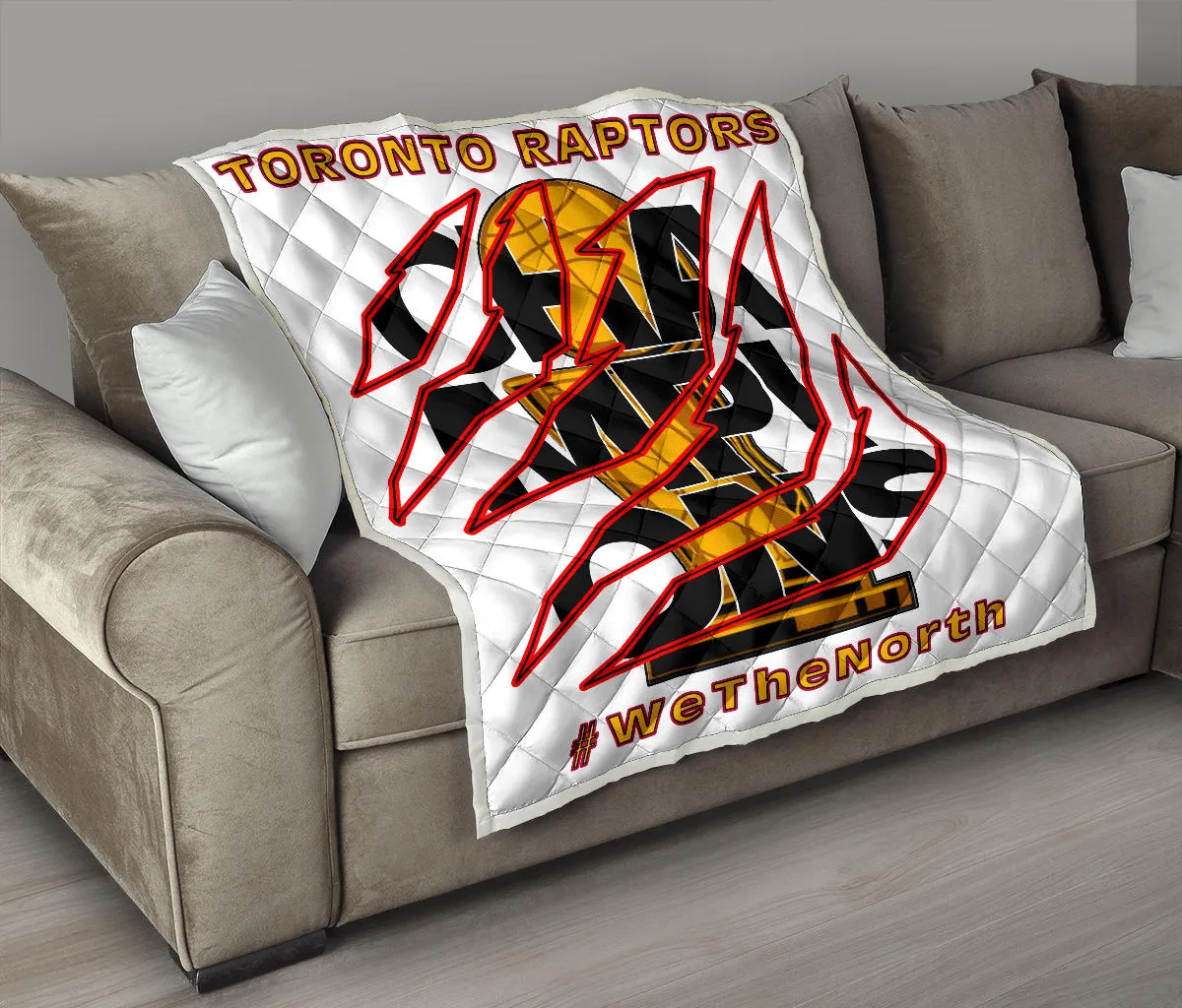 Toronto Raptors Premium Quilt White