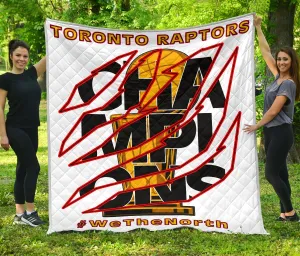 Toronto Raptors Premium Quilt White